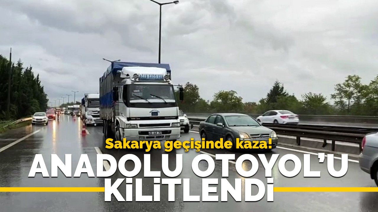 Anadolu Otoyolu'nu kilitleyen kaza