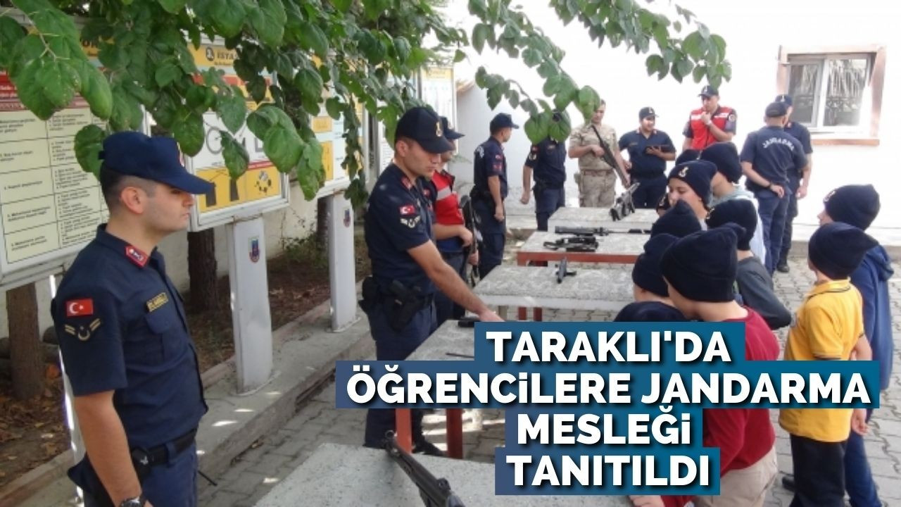 Taraklı'da öğrencilere jandarma mesleği tanıtıldı