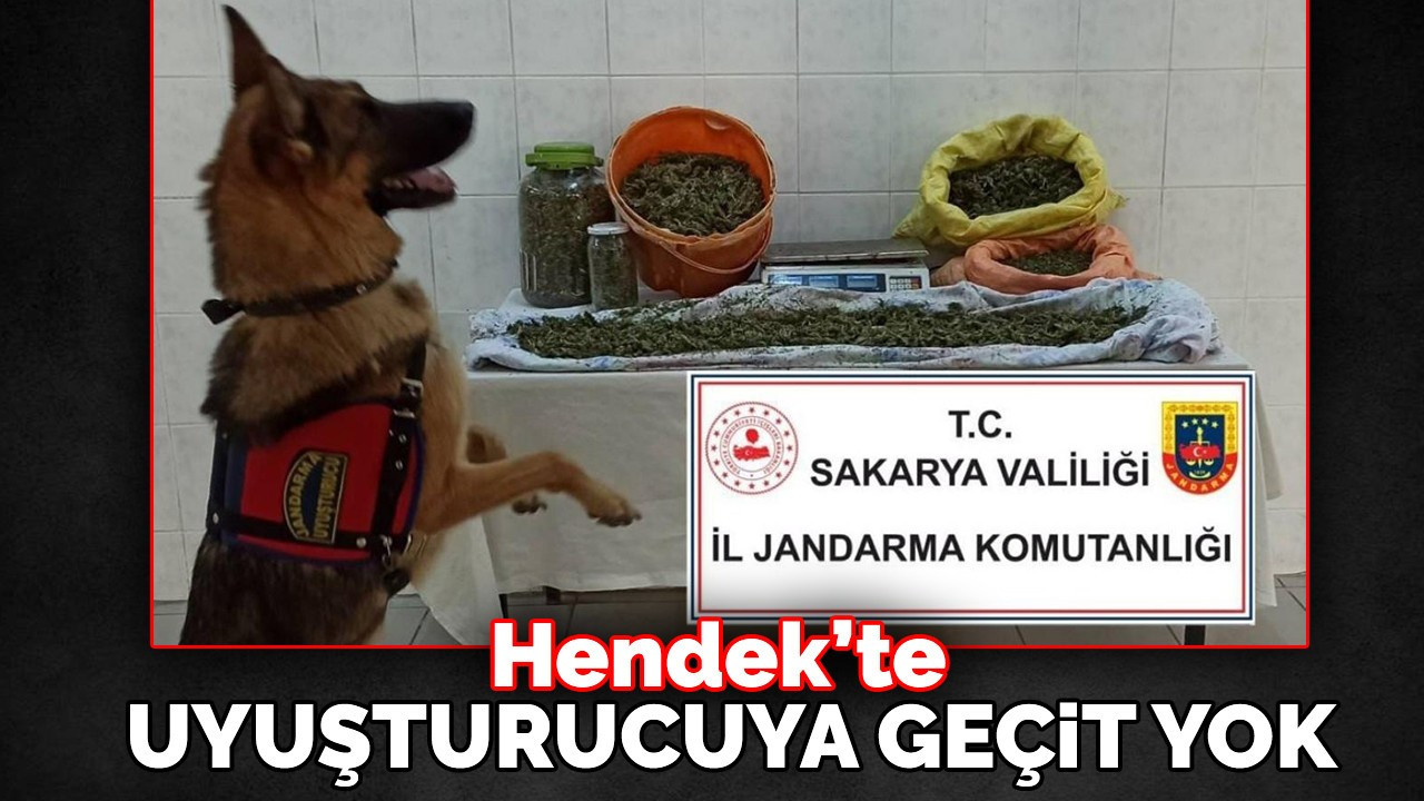 Hendek'te uyuşturucuya geçit yok