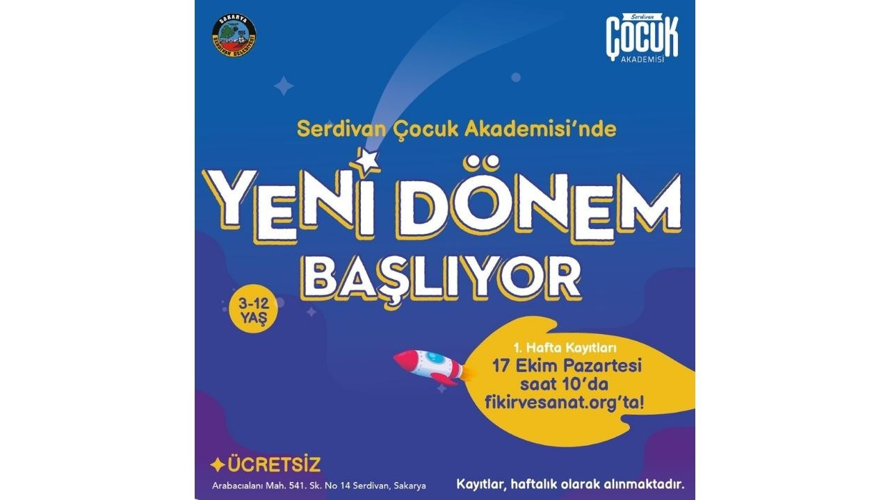 Çocuk Akademisi’nde Yeni Dönem Başlıyor