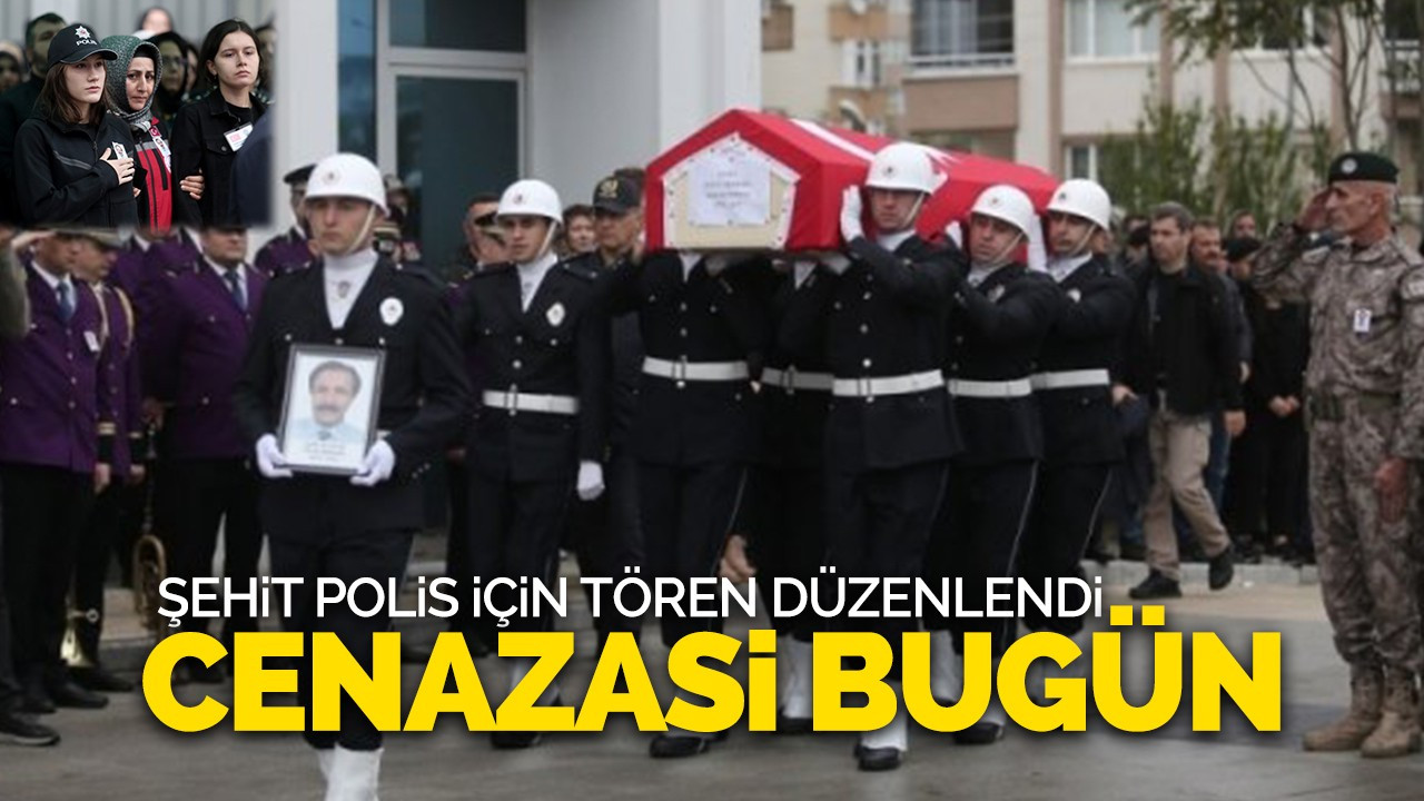 Şehit polis için tören düzenlendi