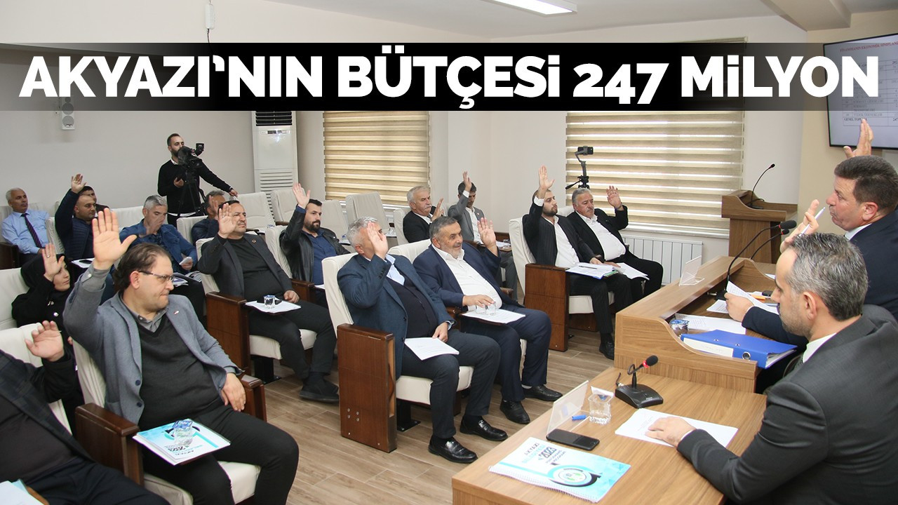 Akyazı'nın bütçesi 247 milyon