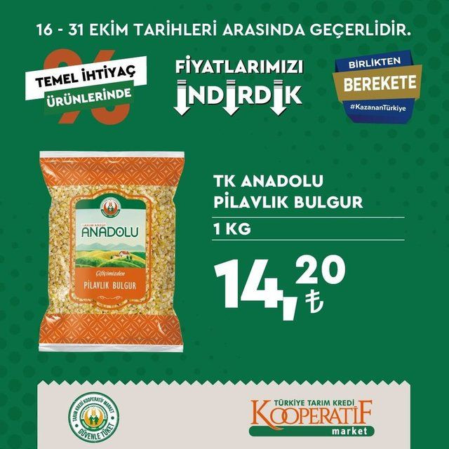 Tarım Kredi Kooperatif Marketlerinde büyük indirim - Sayfa 14