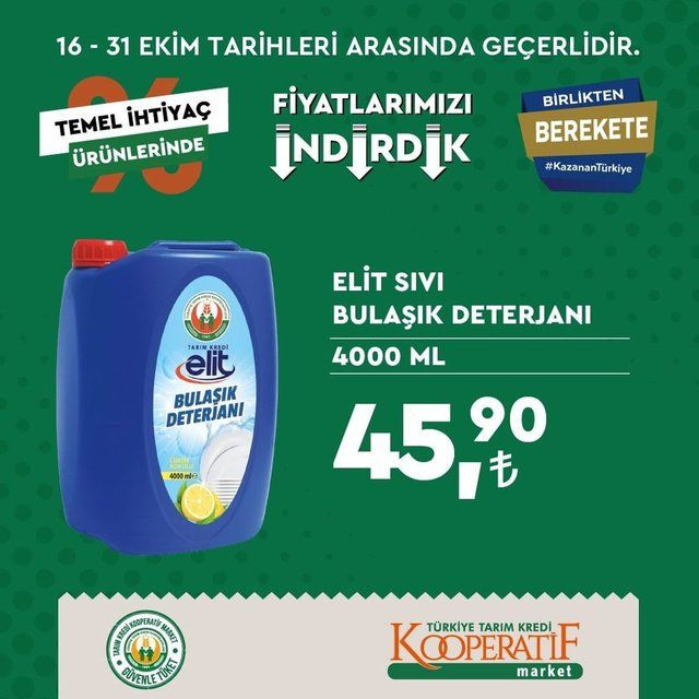 Tarım Kredi Kooperatif Marketlerinde büyük indirim - Sayfa 20