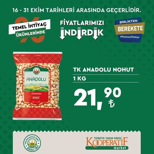 Tarım Kredi Kooperatif Marketlerinde büyük indirim - Sayfa 16