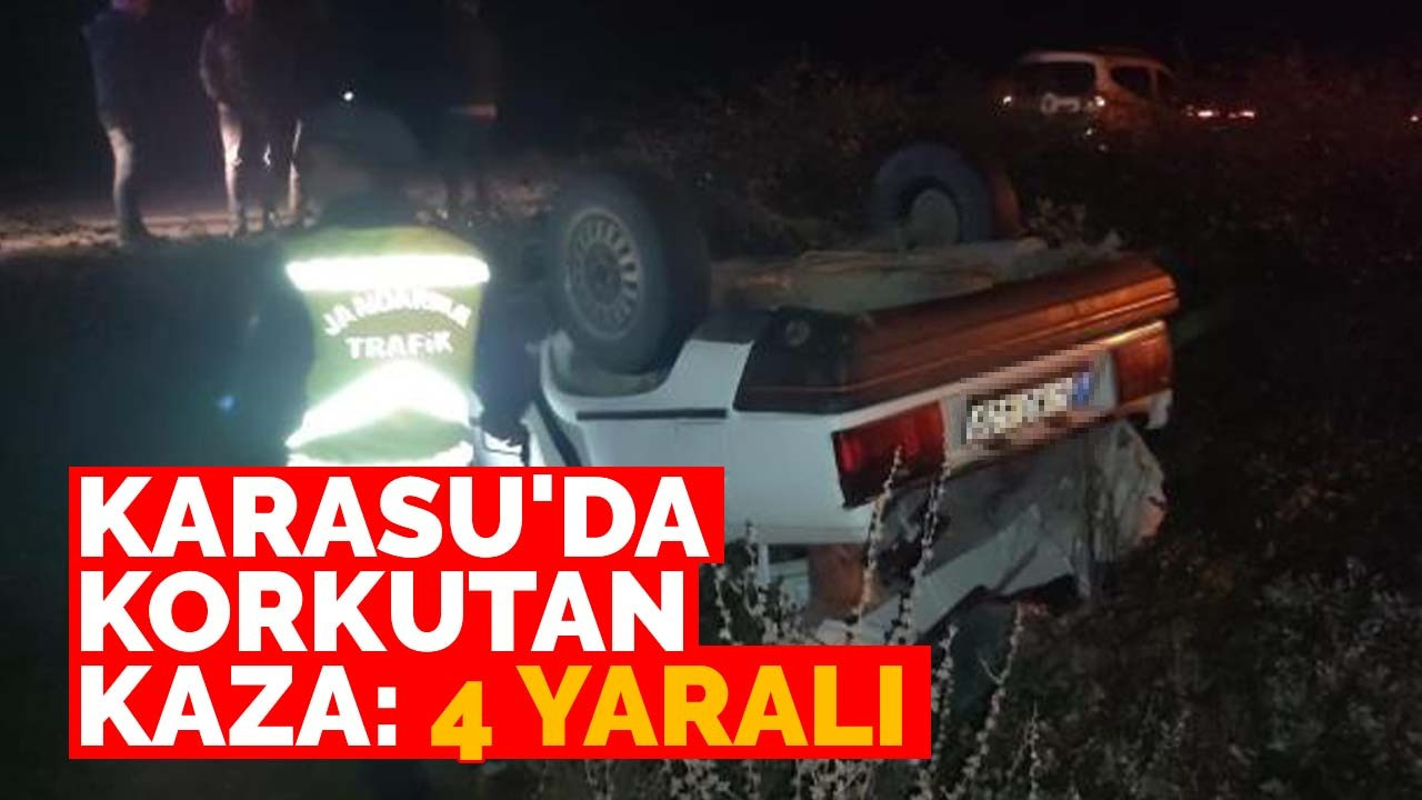 Karasu'da korkutan kaza: 4 yaralı