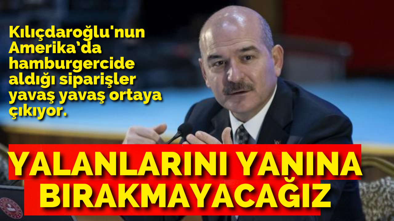 Bakan Soylu Kılıçdaroğlu'na Çok Sert Çıktı
