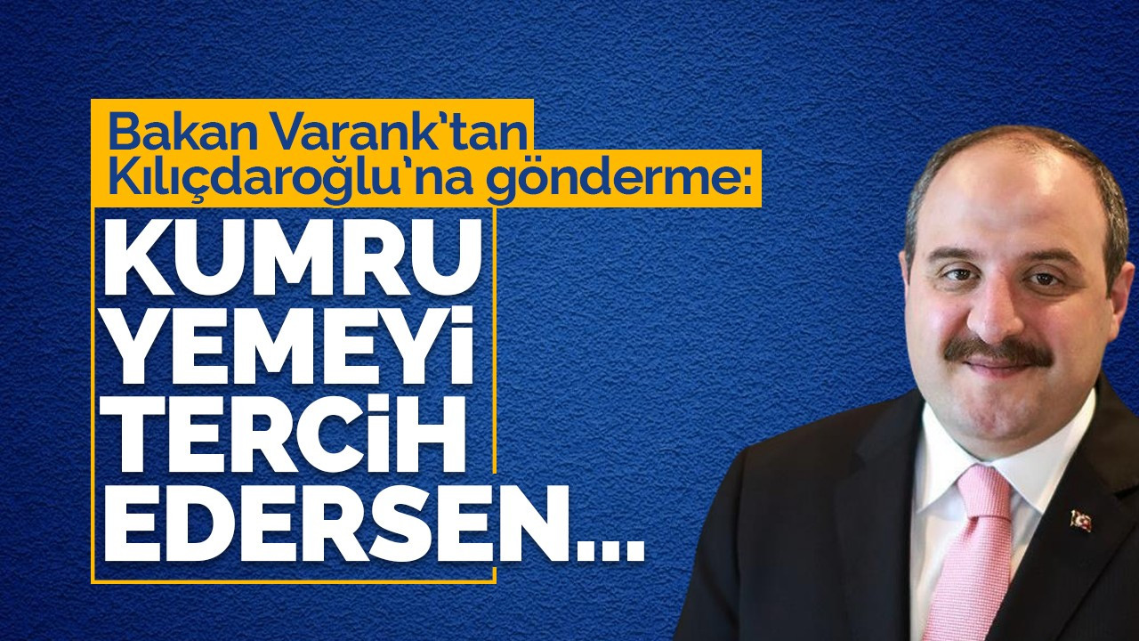Bakan Varank’tan Kılıçdaroğlu’na gönderme: Kumru yemeyi tercih edersen...