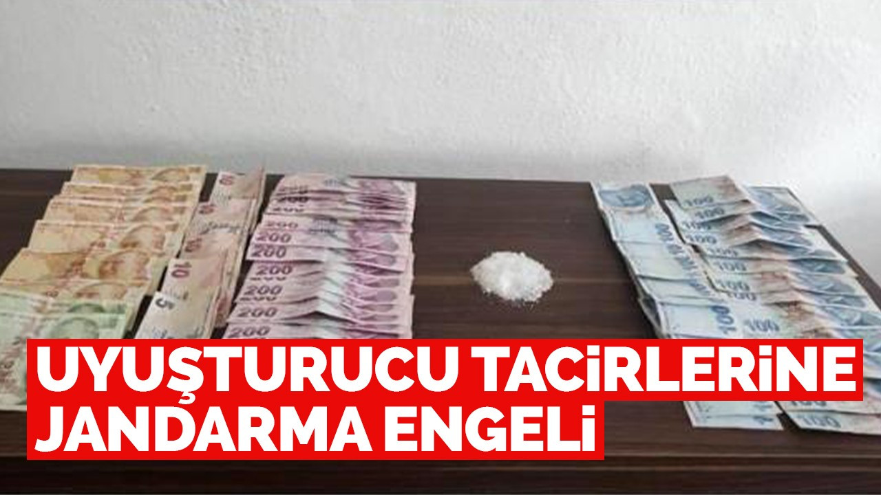 Uyuşturucu tacirlerine jandarma engeli