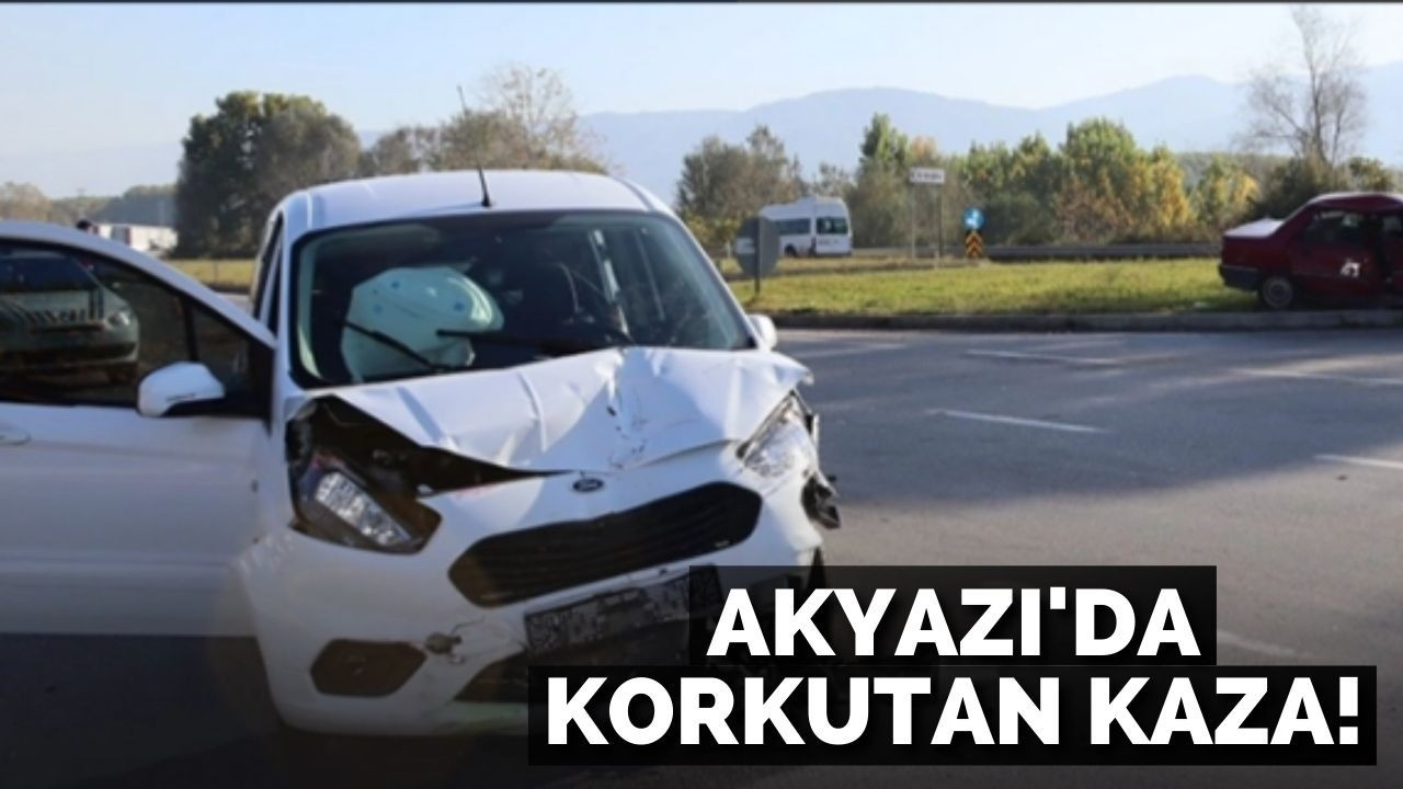 Akyazı'da korkutan kaza!