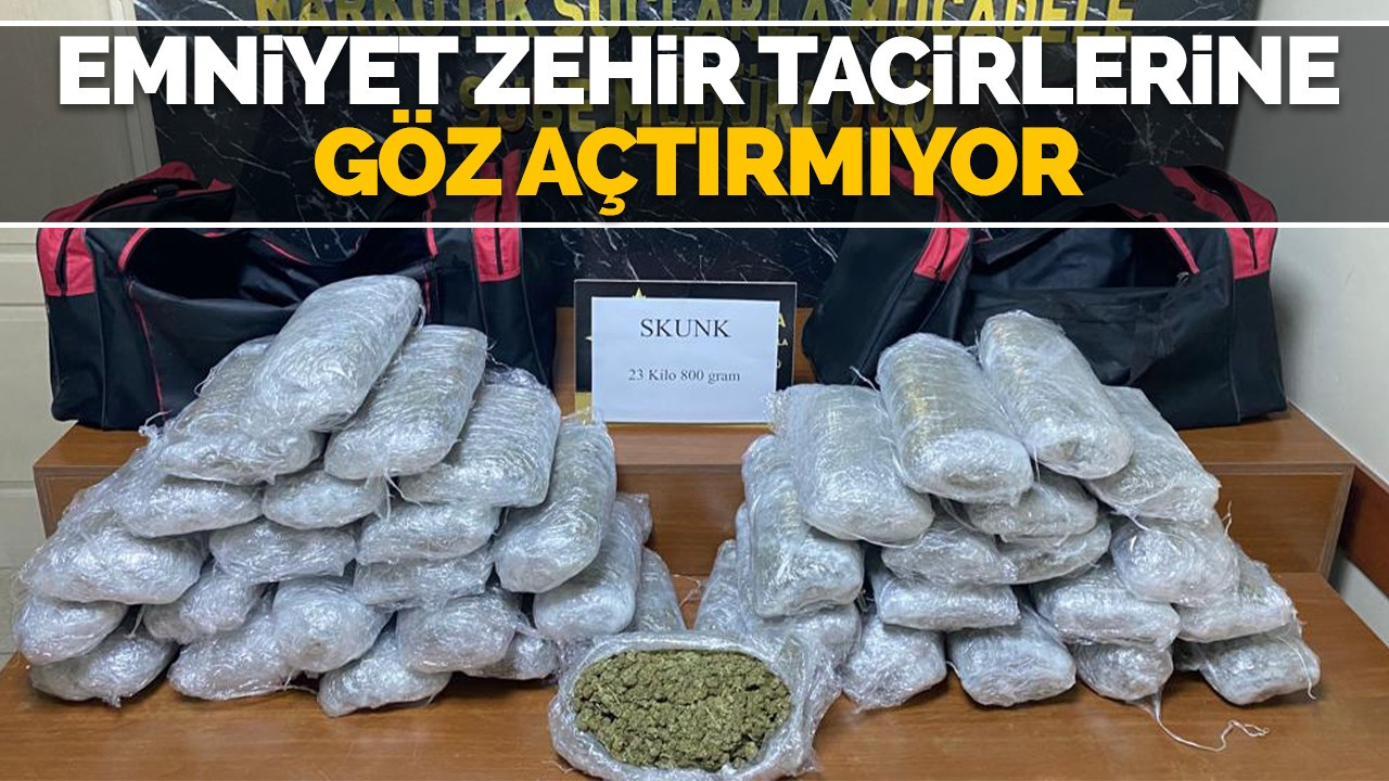 Emniyet zehir tacirlerine göz açtırmıyor