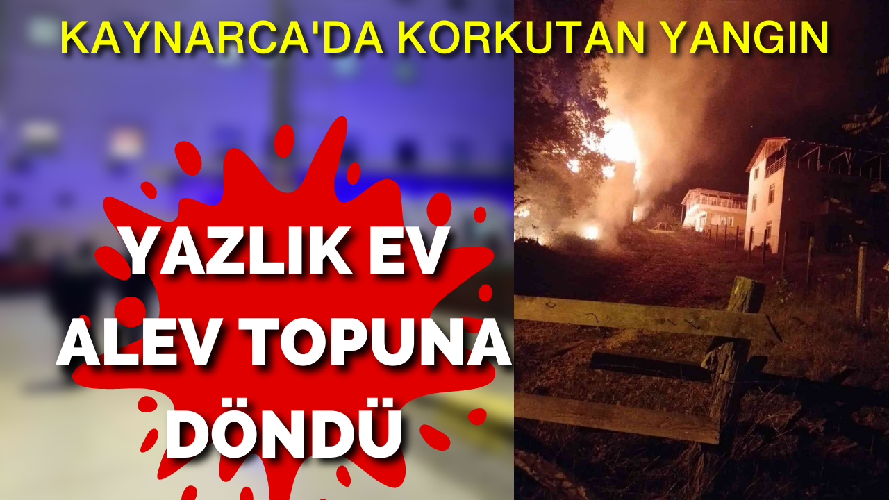 Yazlık Ev Alev Topuna Döndü