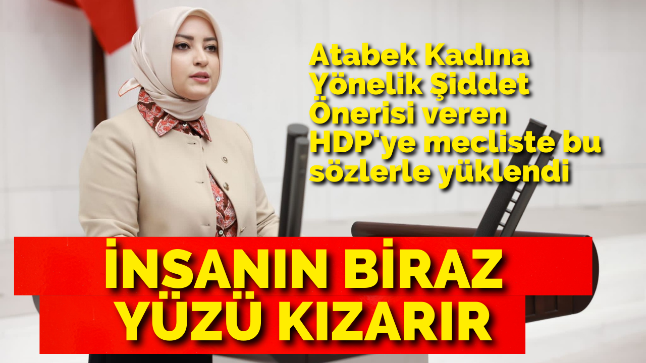 Atabek Mecliste HDP'ye Böyle Yüklendi: "İnsanın Biraz Yüzü Kızarır"