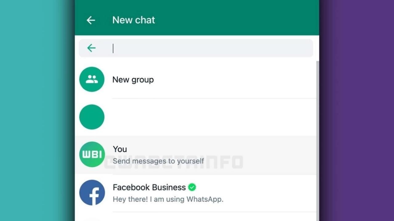 WhatsApp'ta kendine kendine mesaj gönderme dönemi başladı