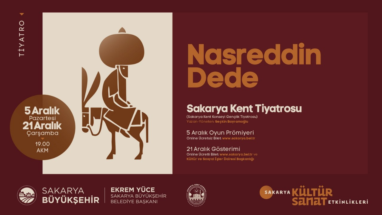 ‘Nasreddin Dede’ oyununun prömiyeri AKM’de yapılacak