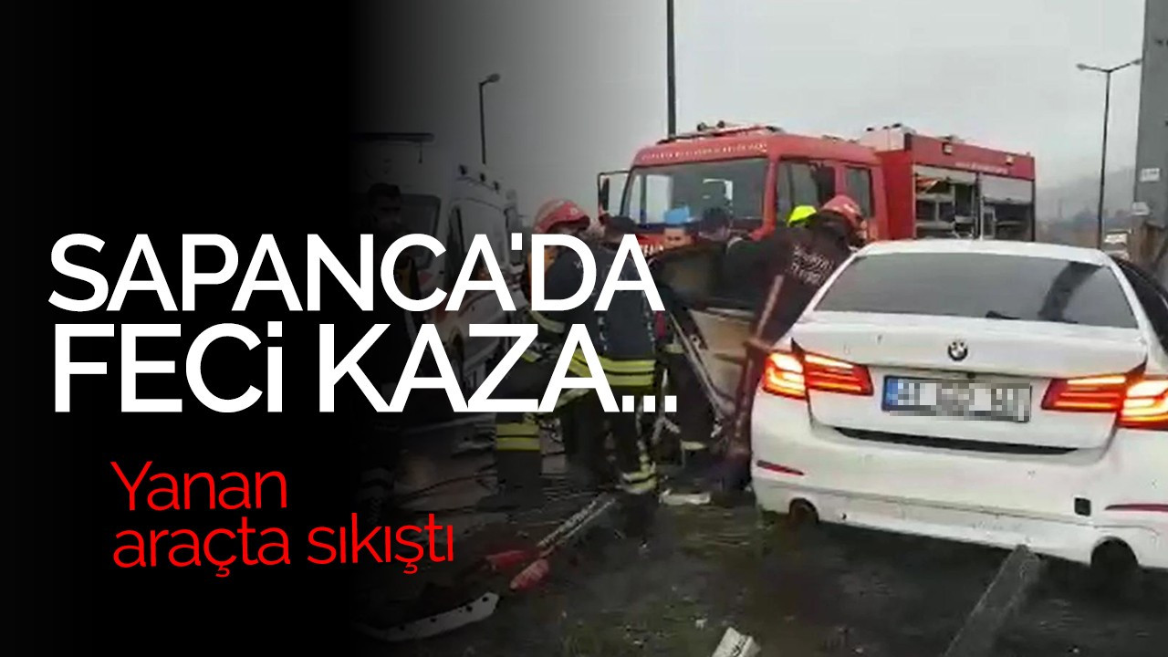 Sapanca gişelerinde feci kaza!