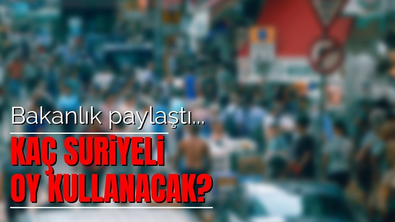 Kaç Suriyeli oy kullanacak!