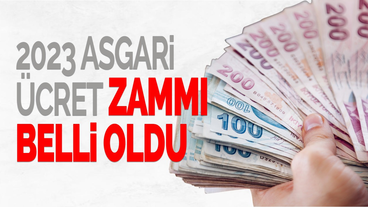 2023 asgari ücret zammı belli oldu