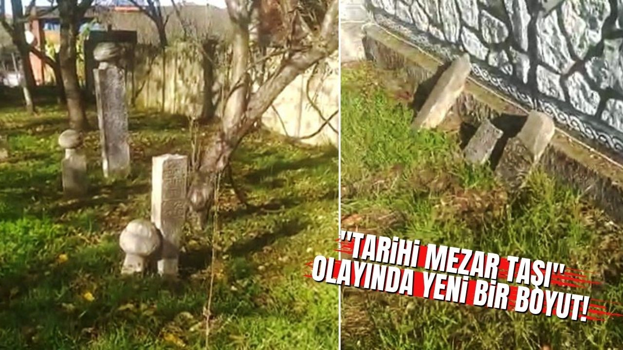 "Tarihi mezar taşı" olayında yeni bir boyut!