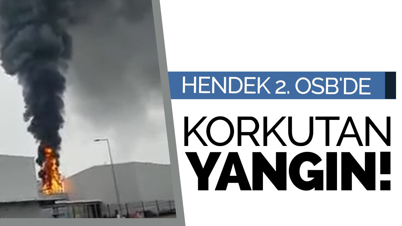 Hendek 2. OSB'de korkutan yangın!