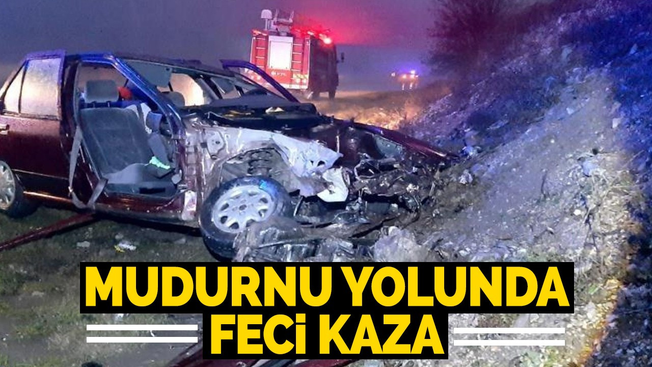 Mudurnu yolunda feci kaza