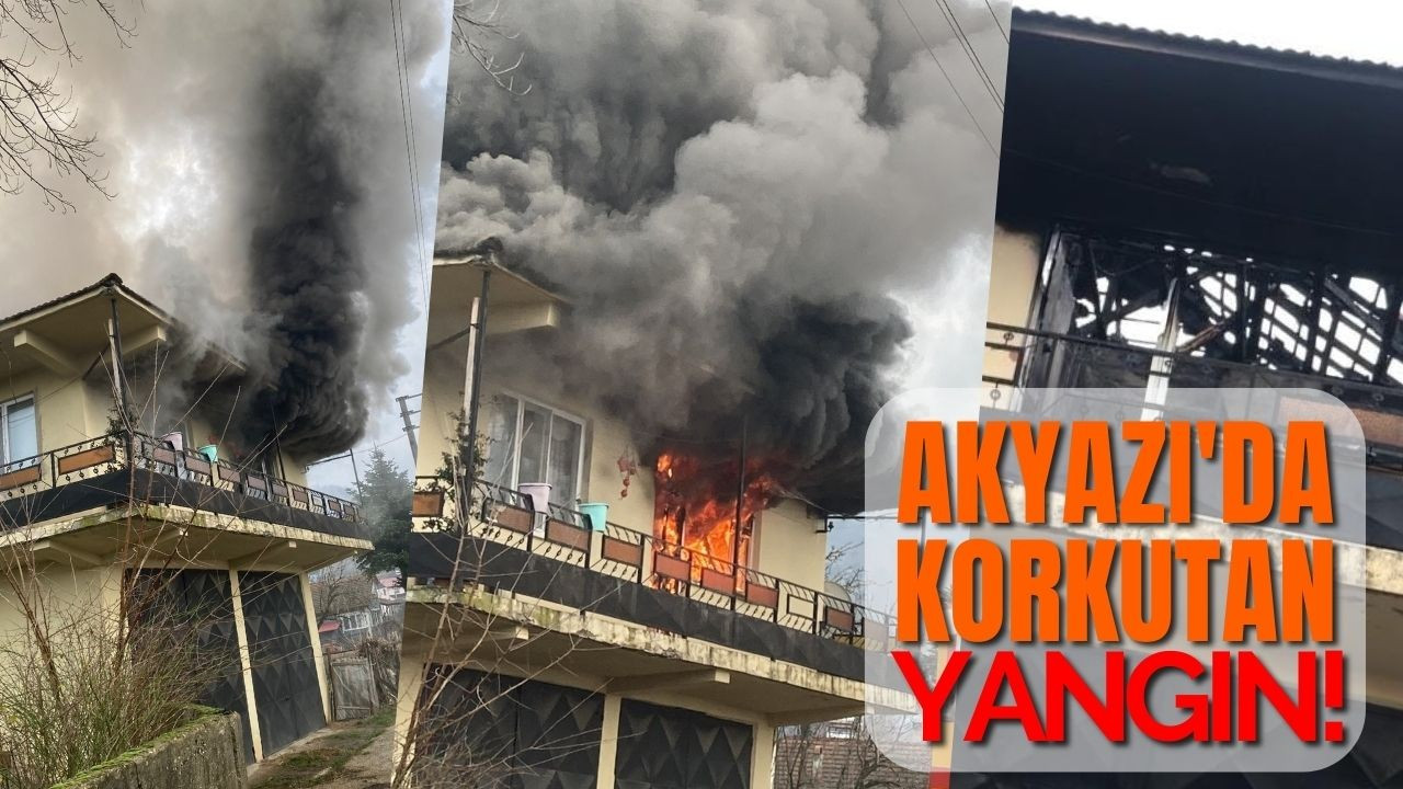 Akyazı'da korkutan yangın!