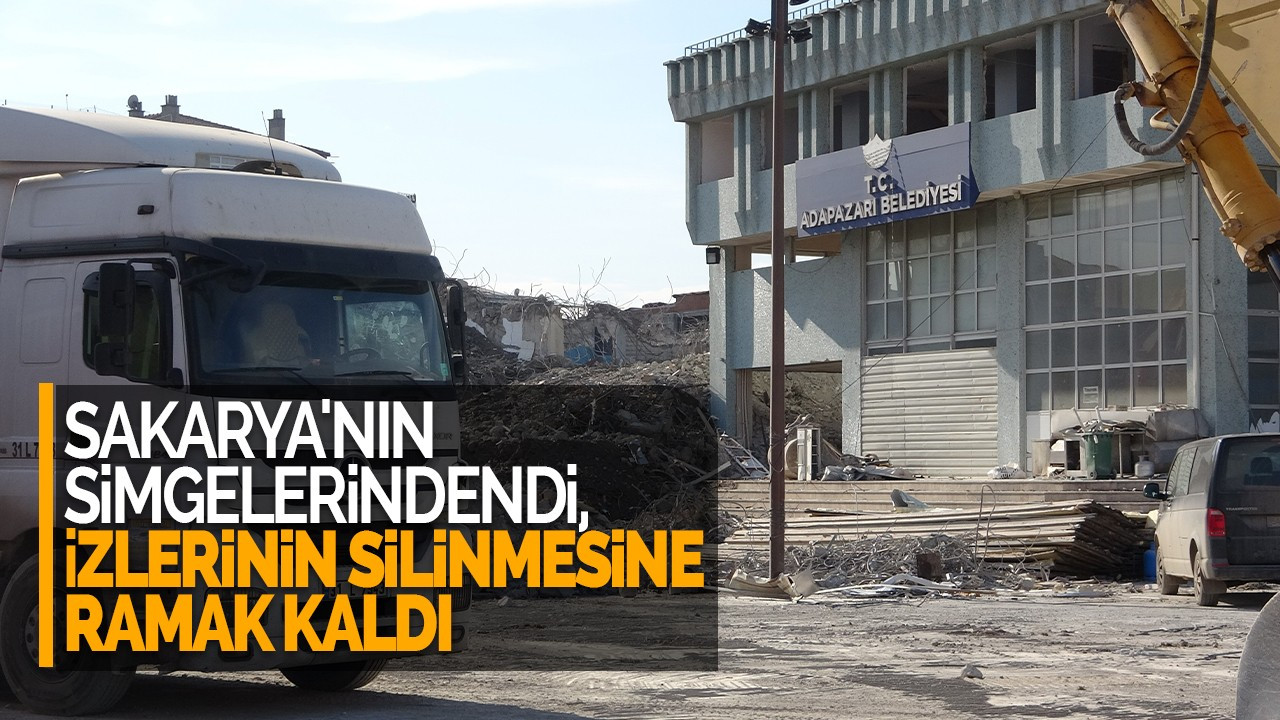 Sakarya'nın simgelerindendi, izlerinin silinmesine ramak kaldı