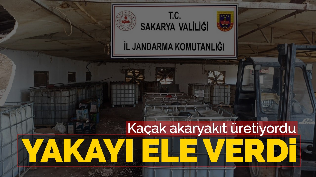 Kaçak akaryakıt üretiyordu yakalandı