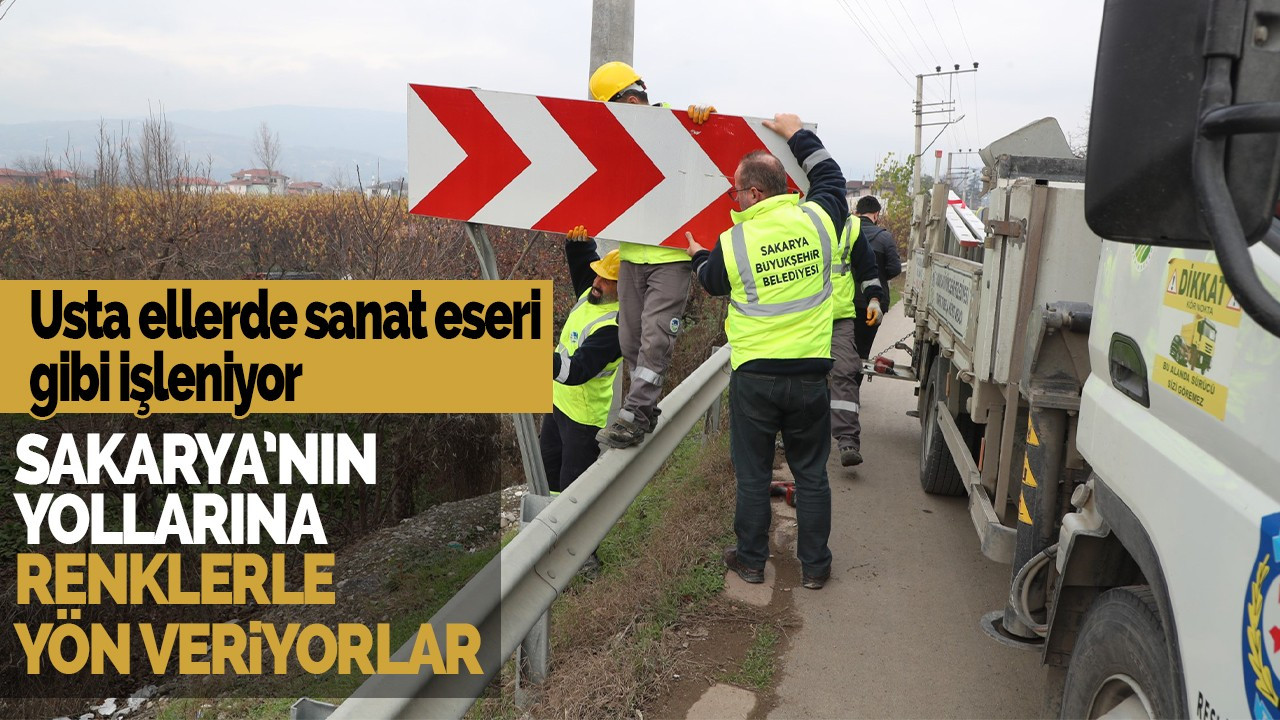 Sakarya’nın yollarına renklerle yön veriyorlar