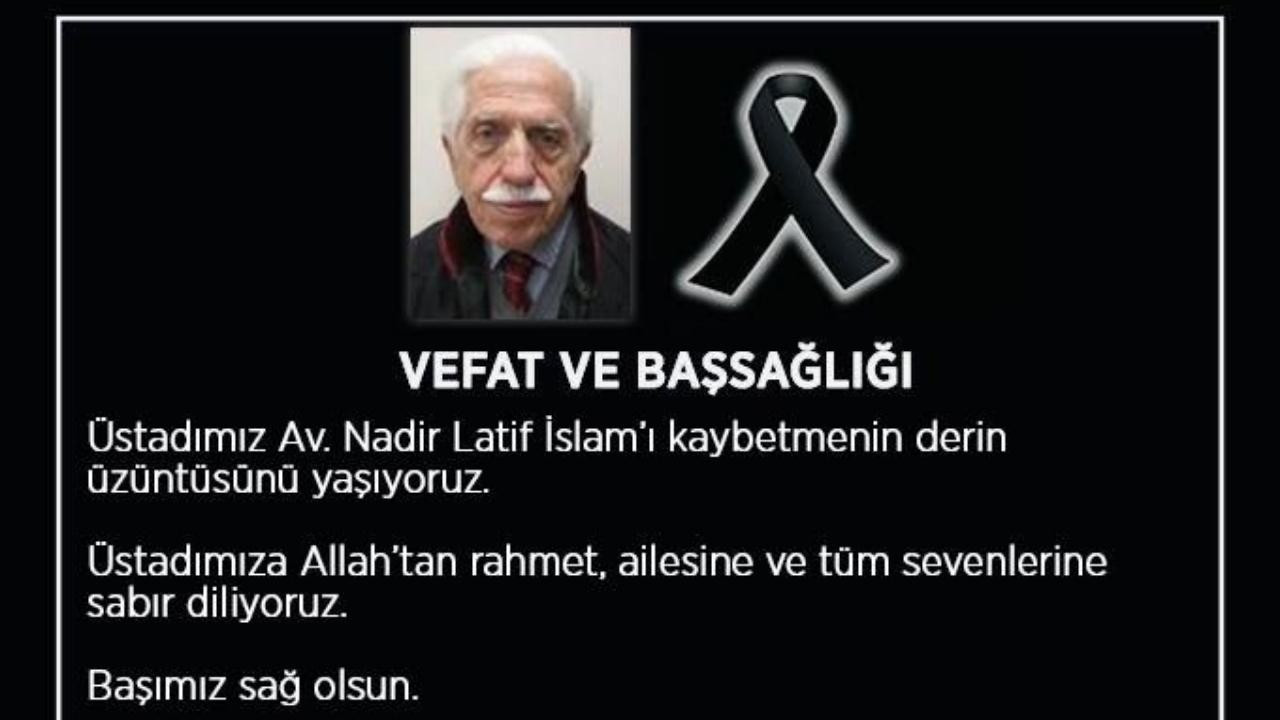 Barodan İslam için taziye mesajı '48 sicil numaralı'