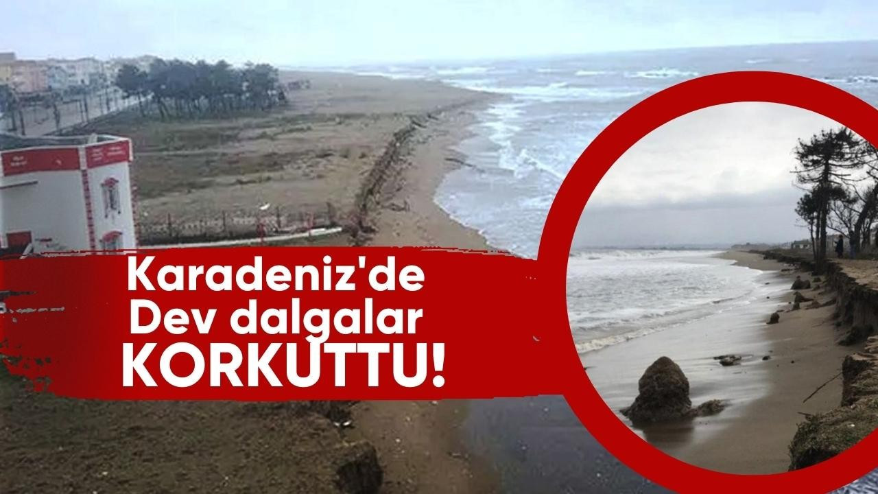 Karadeniz'de Dev Dalgalar Korkuttu