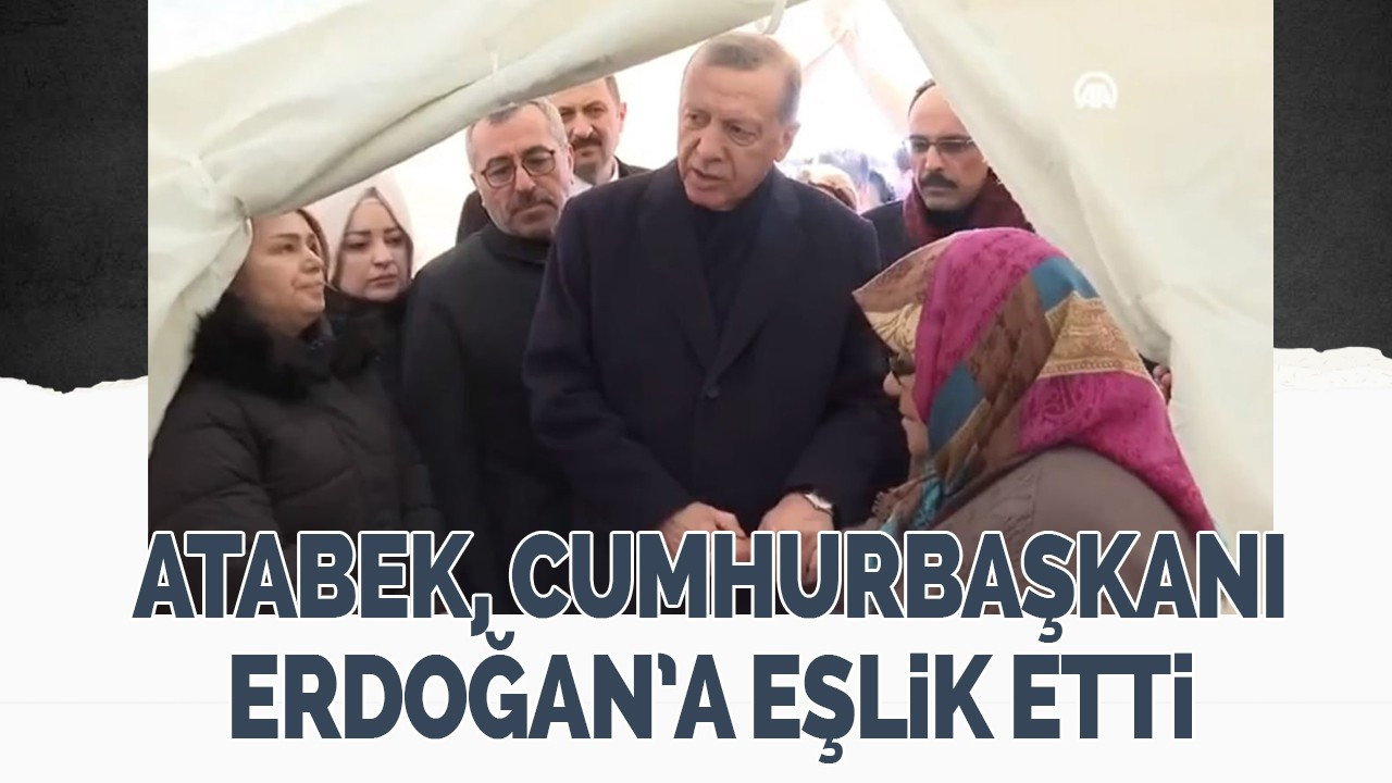 Atabek Cumhurbaşkanı Erdoğan’a eşlik etti