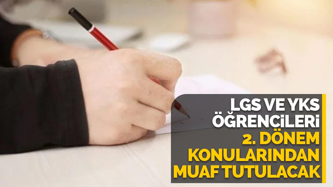 Mahmut Özer: LGS ve YKS öğrencileri 2. dönem konularından muaf