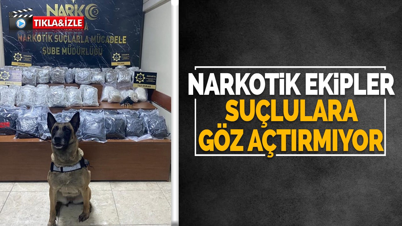 Narkotik ekipler suçlulara göz açtırmıyor