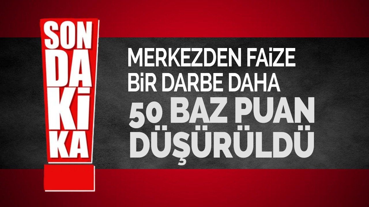 Merkez Bankası politika faizini yüzde 9’dan yüzde 8,5’e indirdi