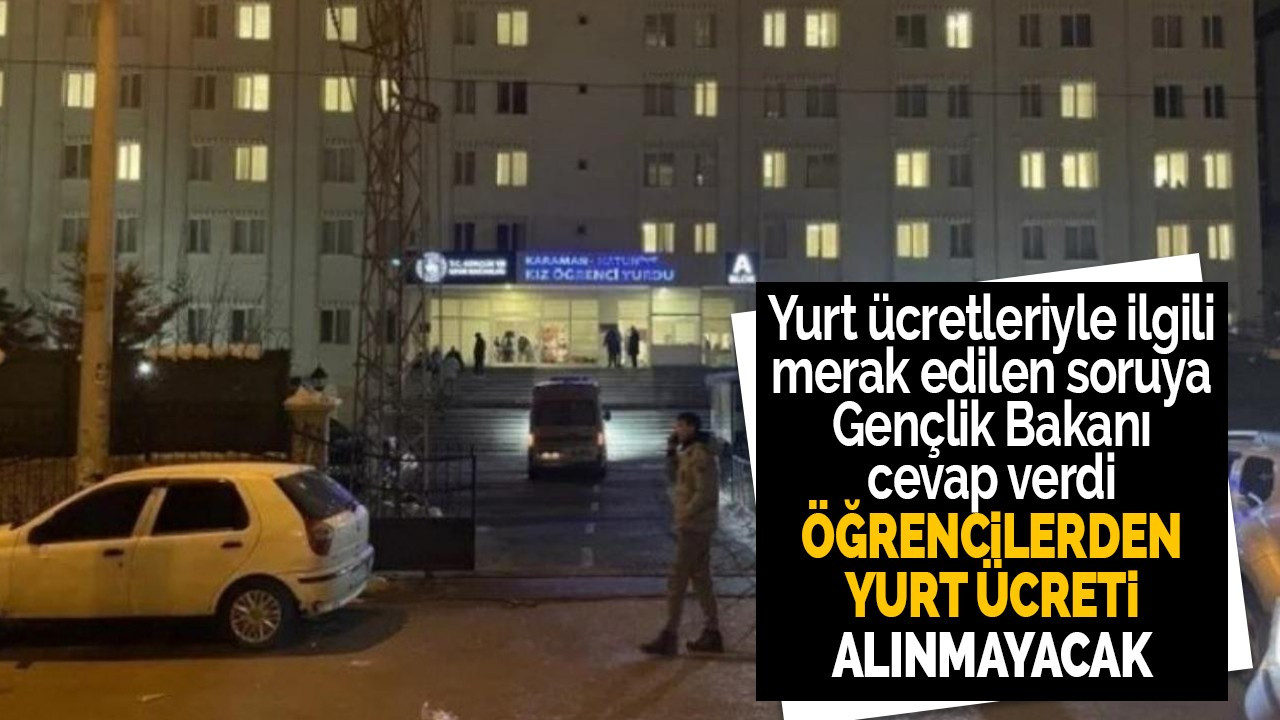 Mehmet Kasapoğlu'ndan yurt ücretlerine ilişkin açıklama
