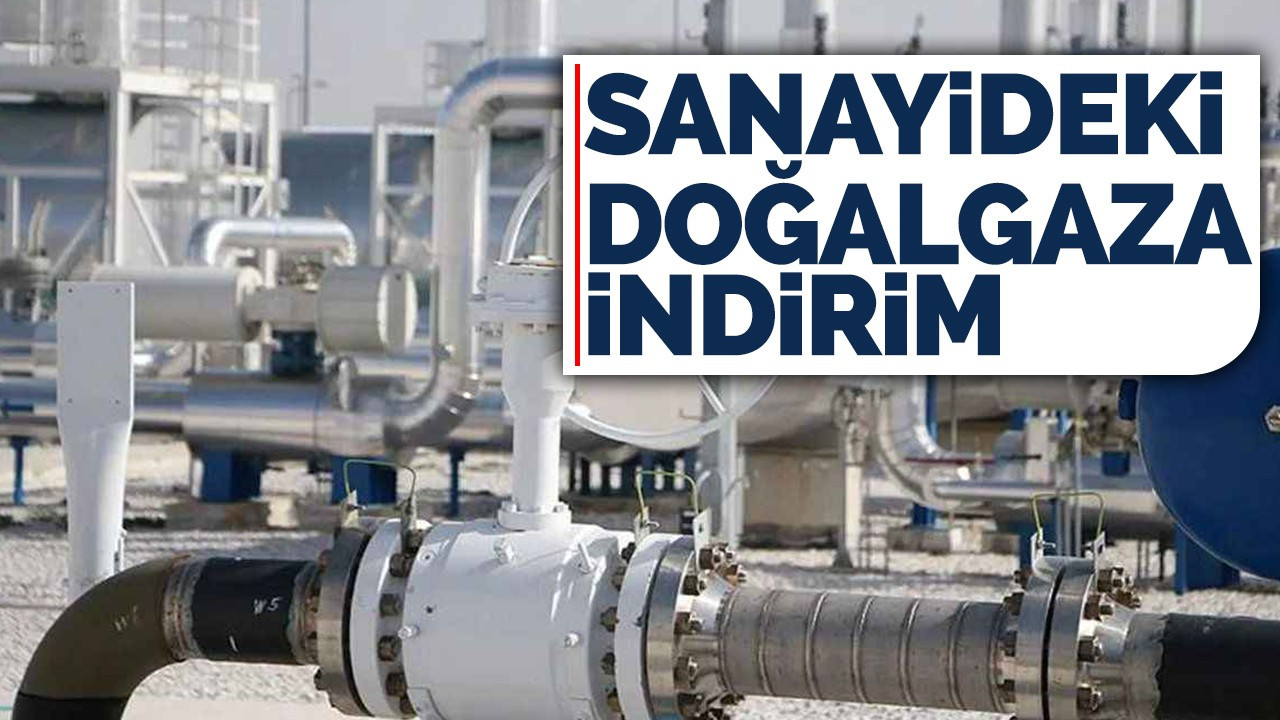 Sanayideki doğalgaza indirim