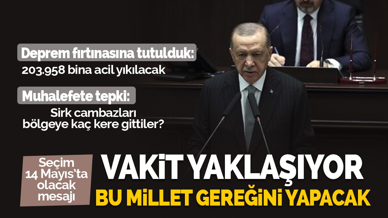 Cumhurbaşkanı Erdoğan seçim tarihini açıkladı!