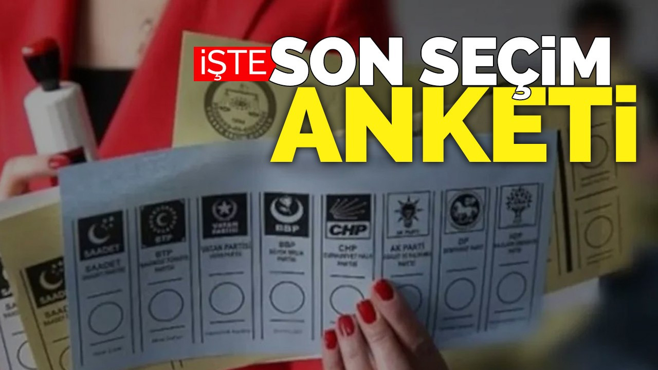 Cumhurbaşkanlığı için son seçim anketini açıkladı | İşte son seçim anketi