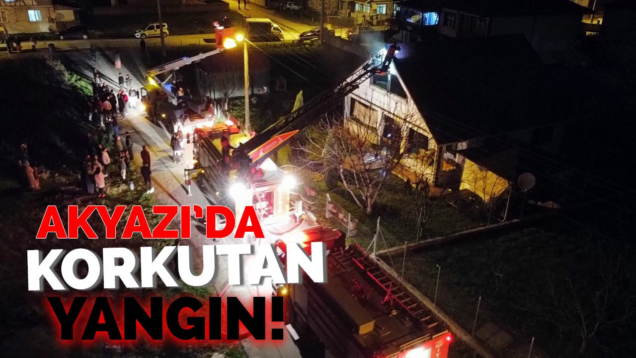 Akyazı'da korkutan yangın!