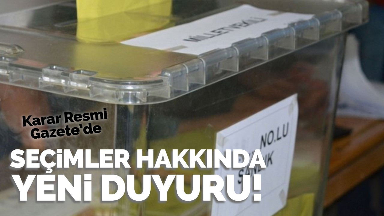 YSK tarafından oy kullanılacak gümrük kapıları açıklandı