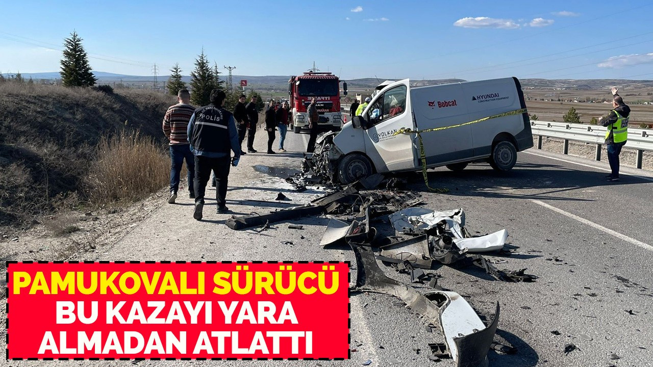 Pamukovalı sürücü bu kazayı yara almadan atlattı