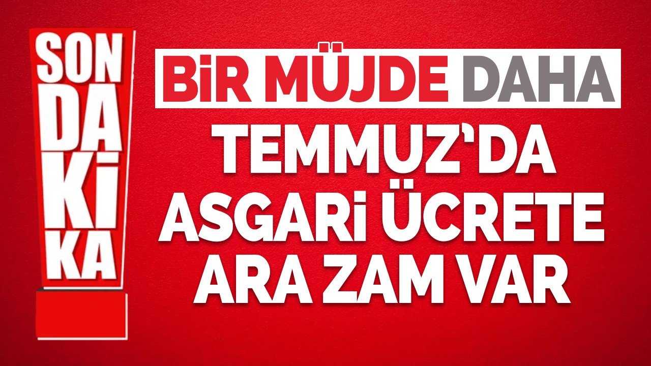 Cumhurbaşkanı Erdoğan'dan bir müjde daha: asgari ücrete ara zam var!