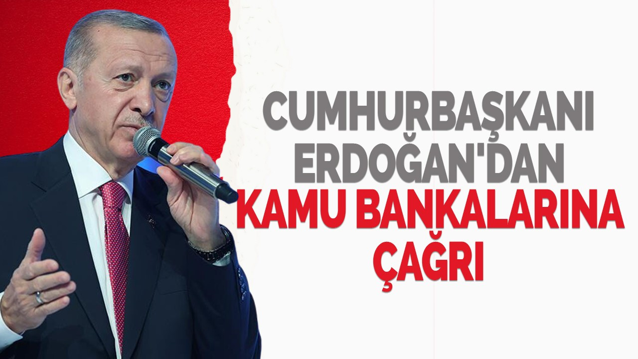 Cumhurbaşkanı Erdoğan'dan kamu bankalarına çağrı