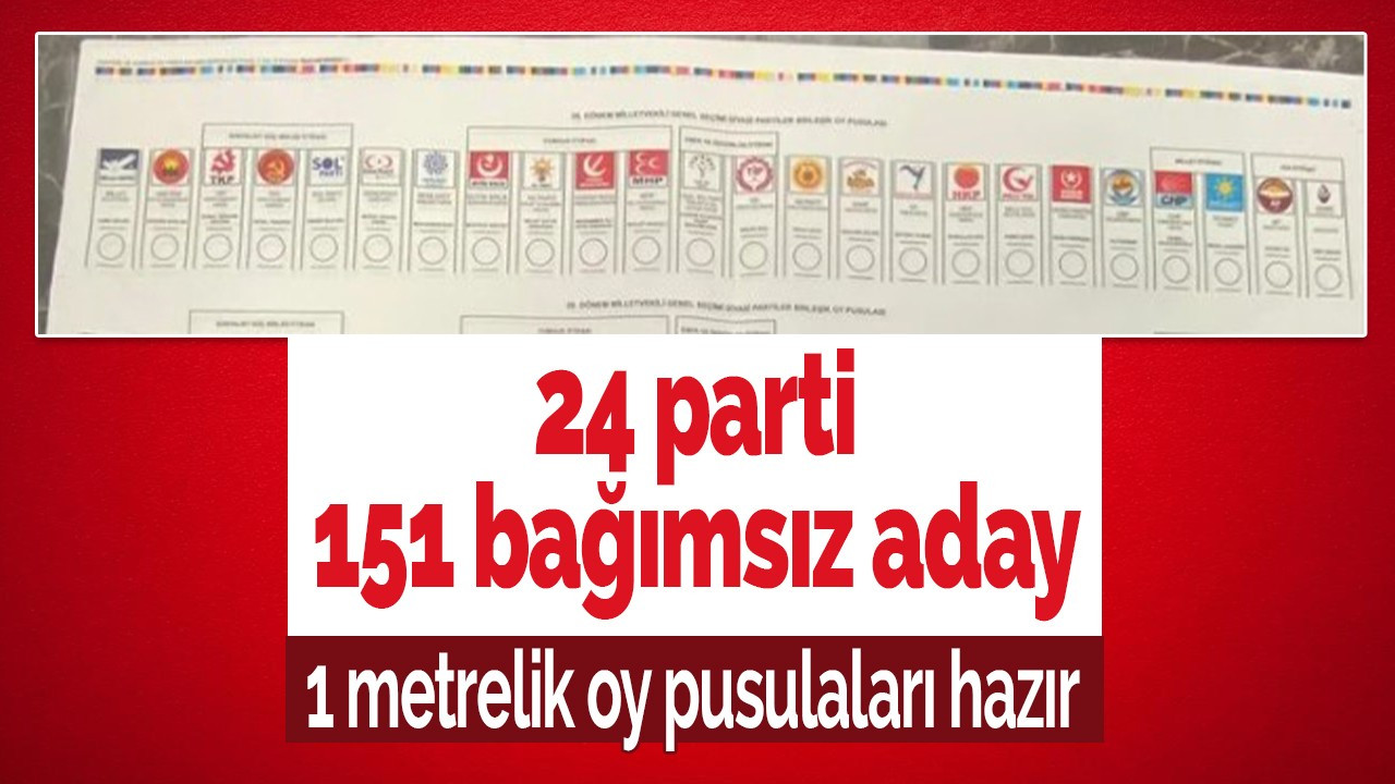 Oy pusulaları basılmaya başladı