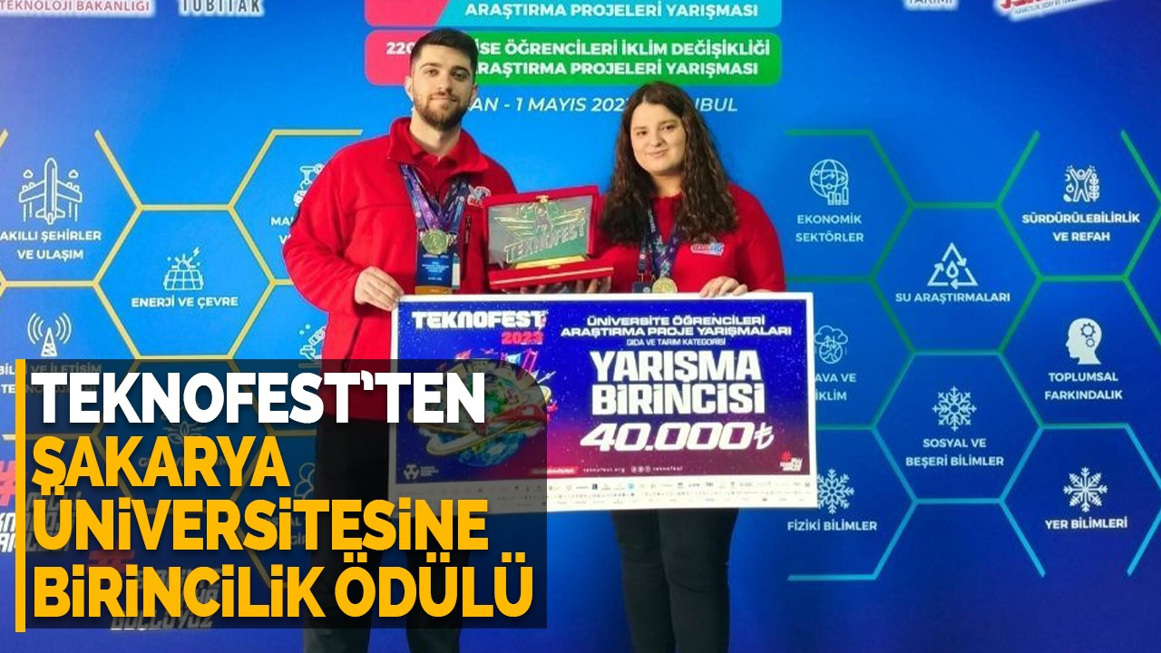 Teknofest’ten Sakarya Üniversitesine Birincilik Ödülü