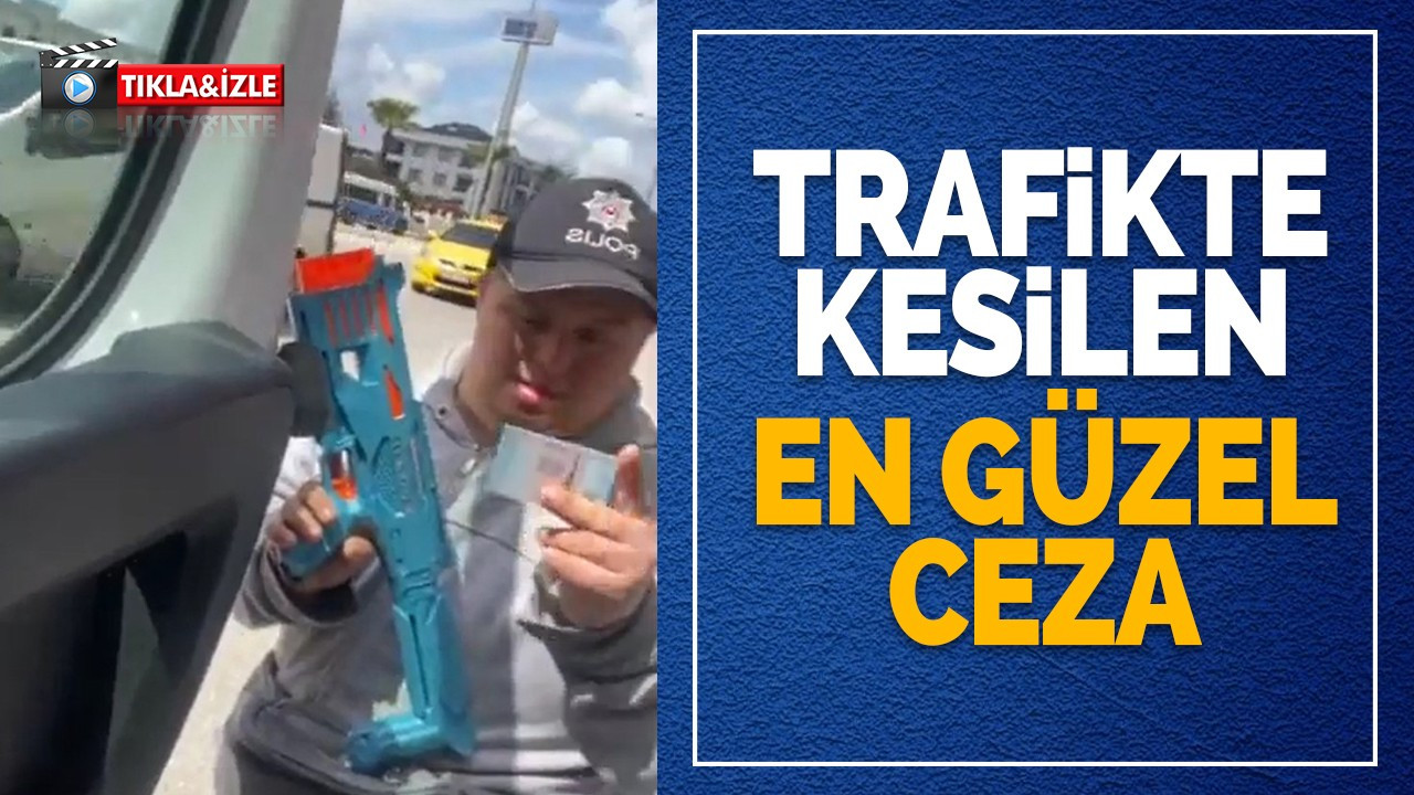 Trafikte kesilen en güzel ceza