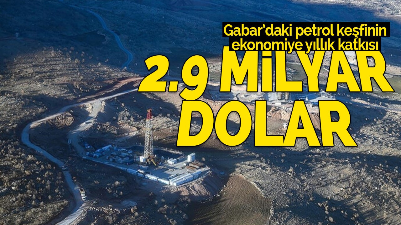 Petrol keşfinin ekonomiye yıllık katkısı 2,9 milyar dolar olacak