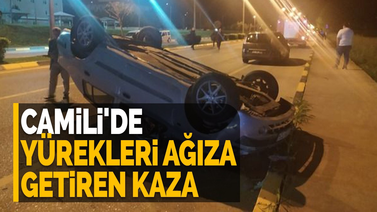 Camili'de yürekleri ağıza getiren kaza