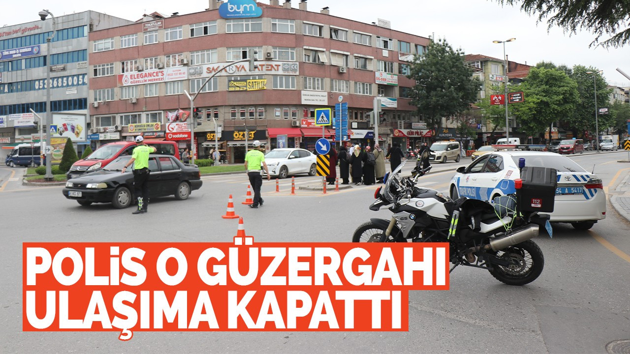 Polis o güzergahı ulaşıma kapattı